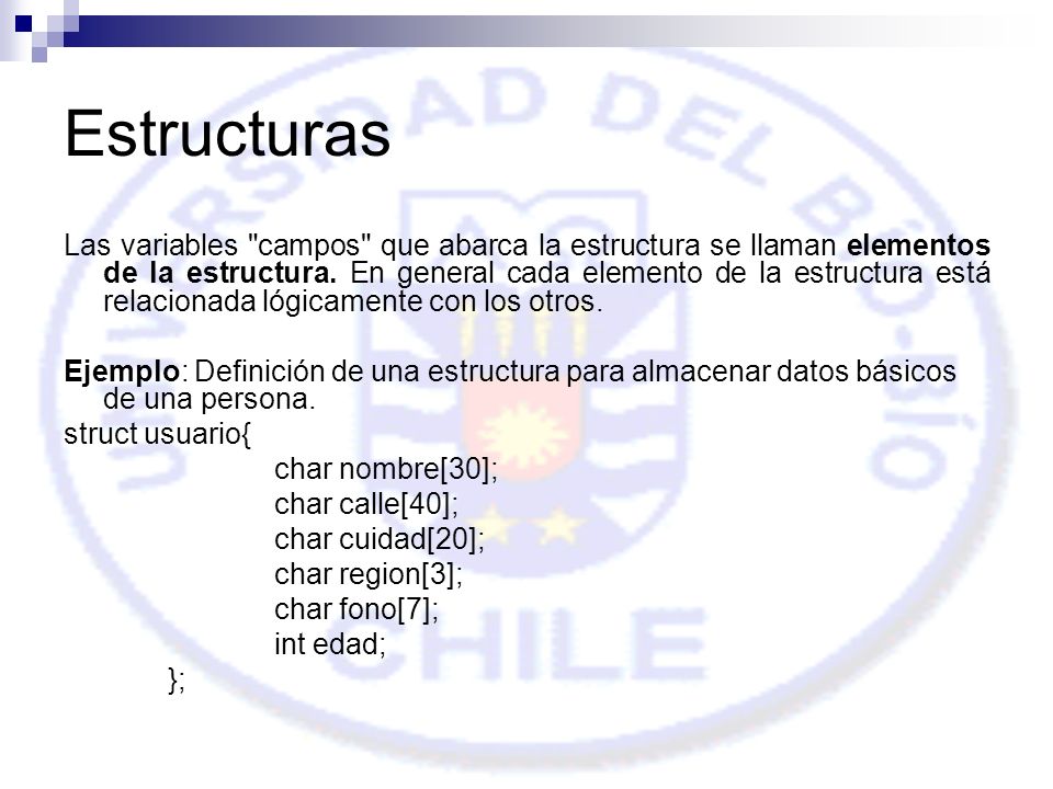 Estructuras