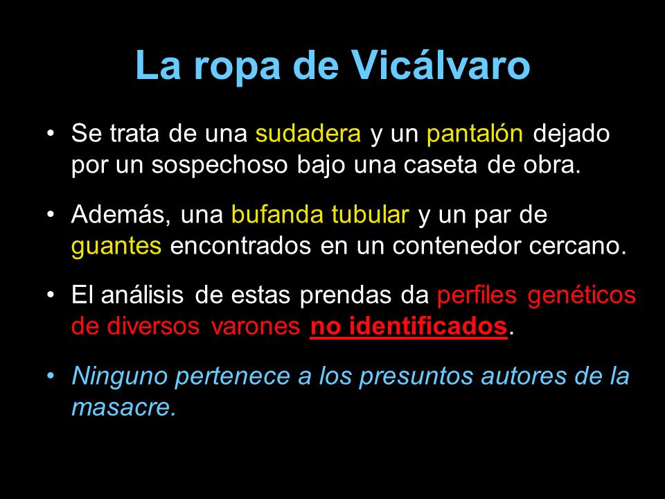 La ropa de Vicálvaro Se trata de una sudadera y un pantalón dejado por un sospechoso bajo una caseta de obra.