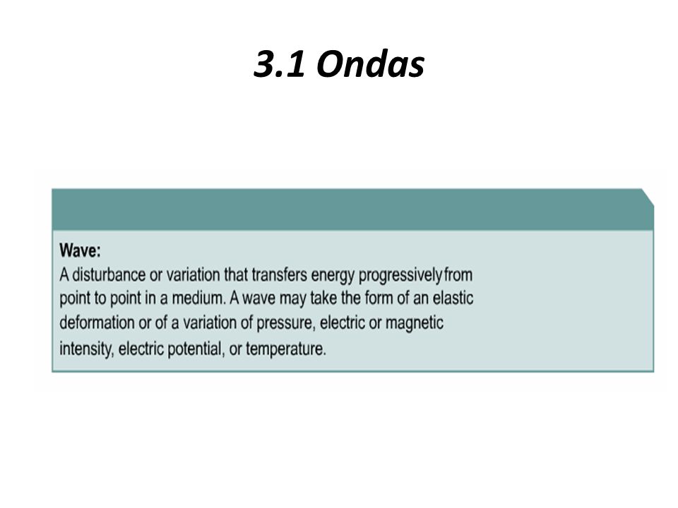 3.1 Ondas