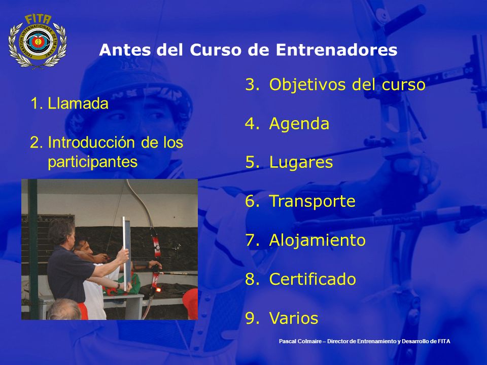 Antes del Curso de Entrenadores