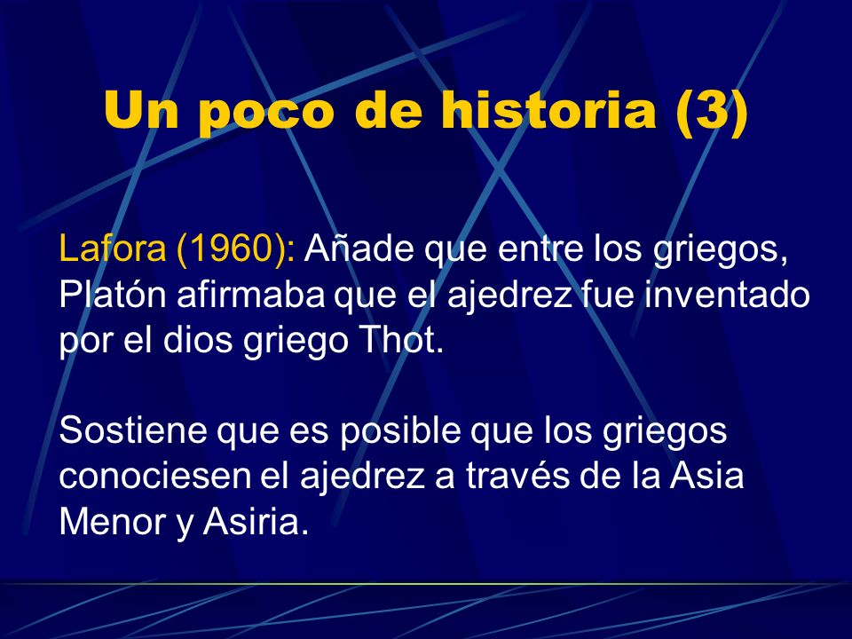 Un poco de historia (3) Lafora (1960): Añade que entre los griegos,