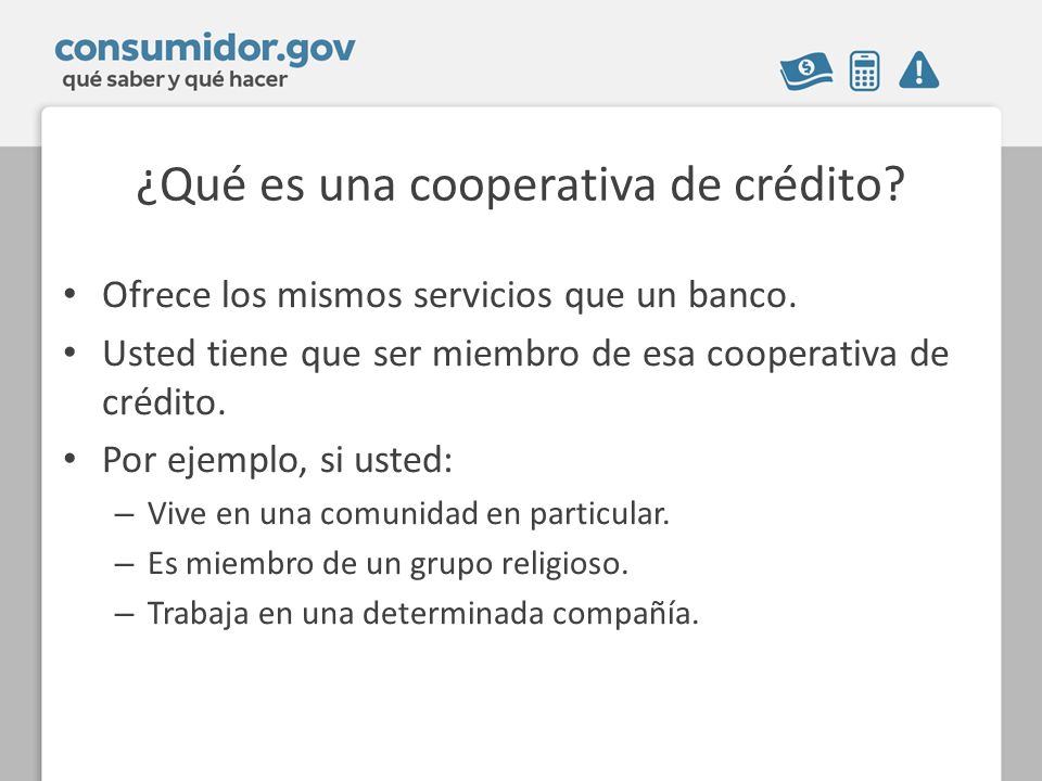 ¿Qué es una cooperativa de crédito