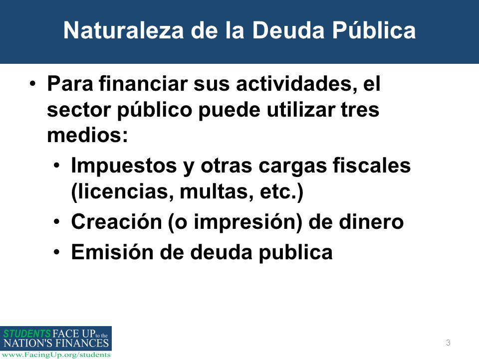 Naturaleza de la Deuda Pública