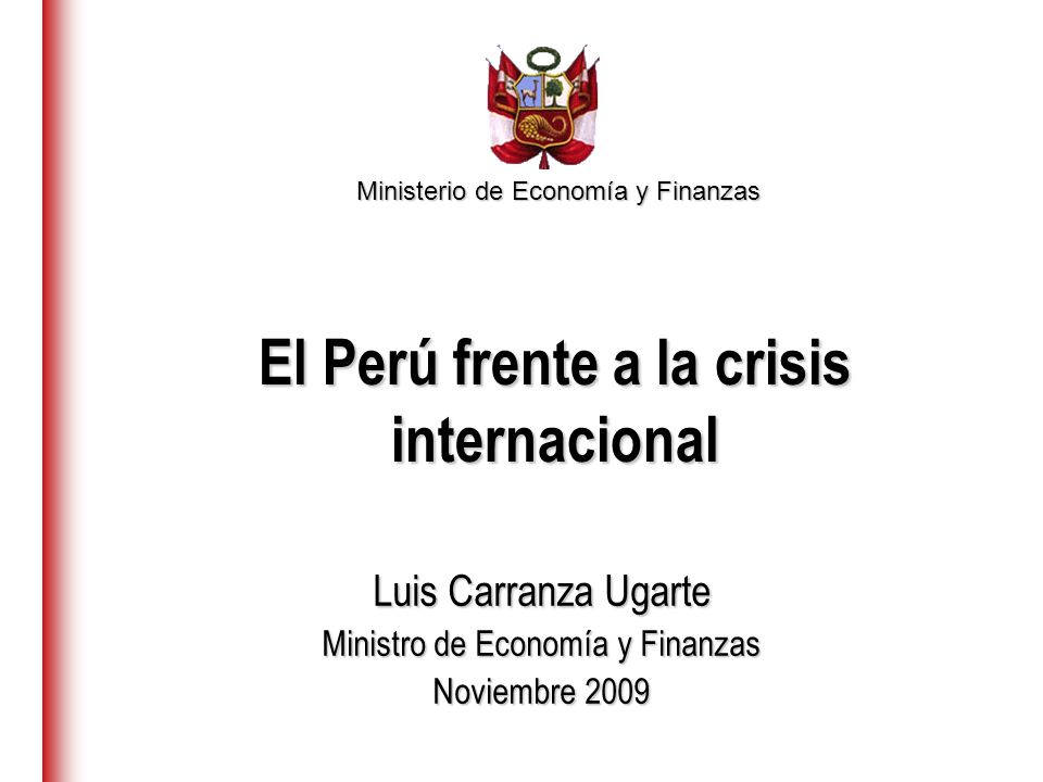 El Perú frente a la crisis internacional