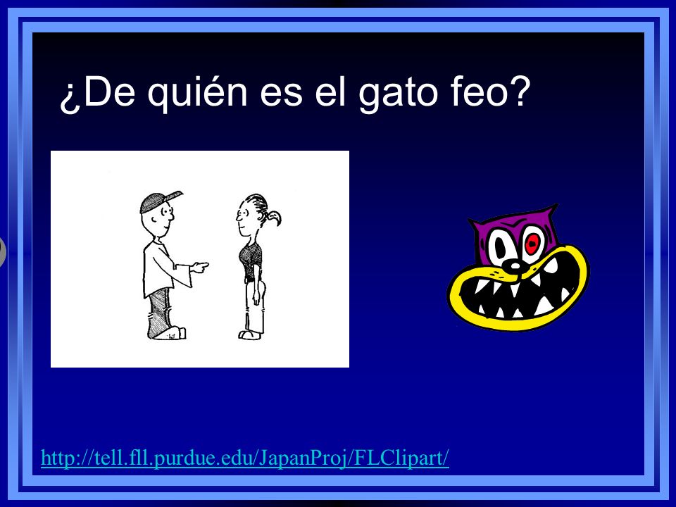 ¿De quién es el gato feo Es tu gato feo.