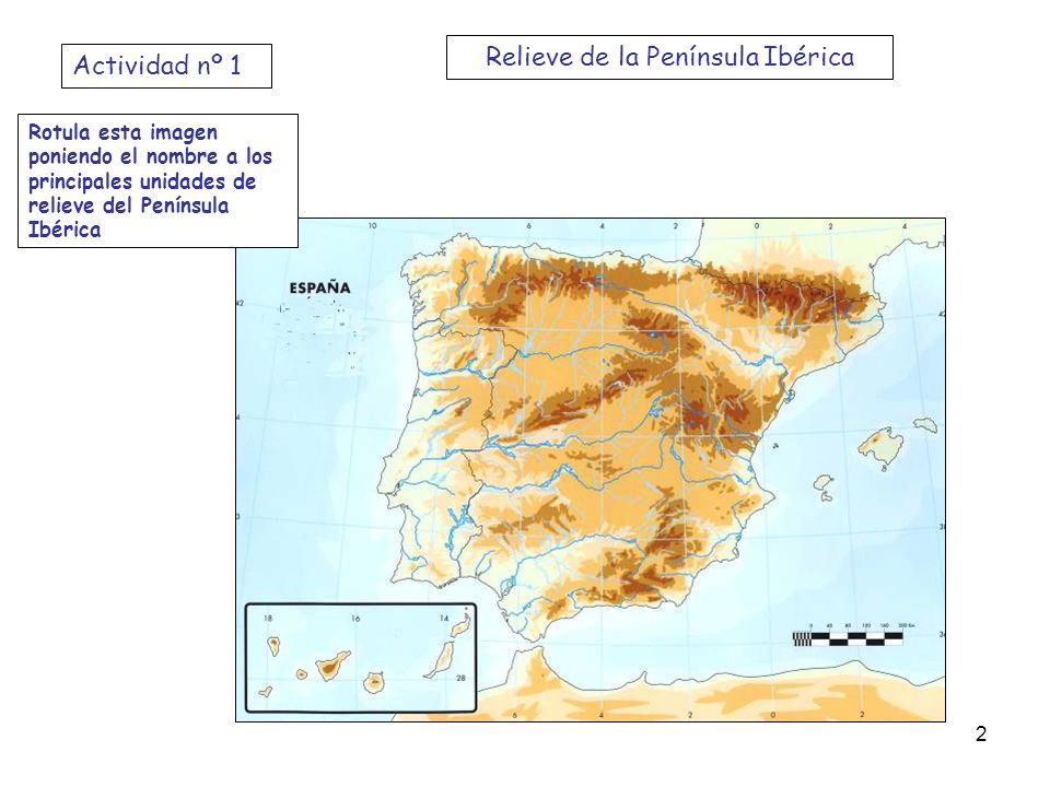 Relieve de la Península Ibérica