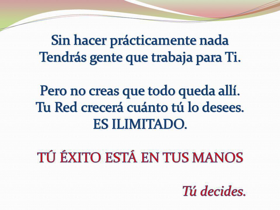 Sin hacer prácticamente nada Tendrás gente que trabaja para Ti.