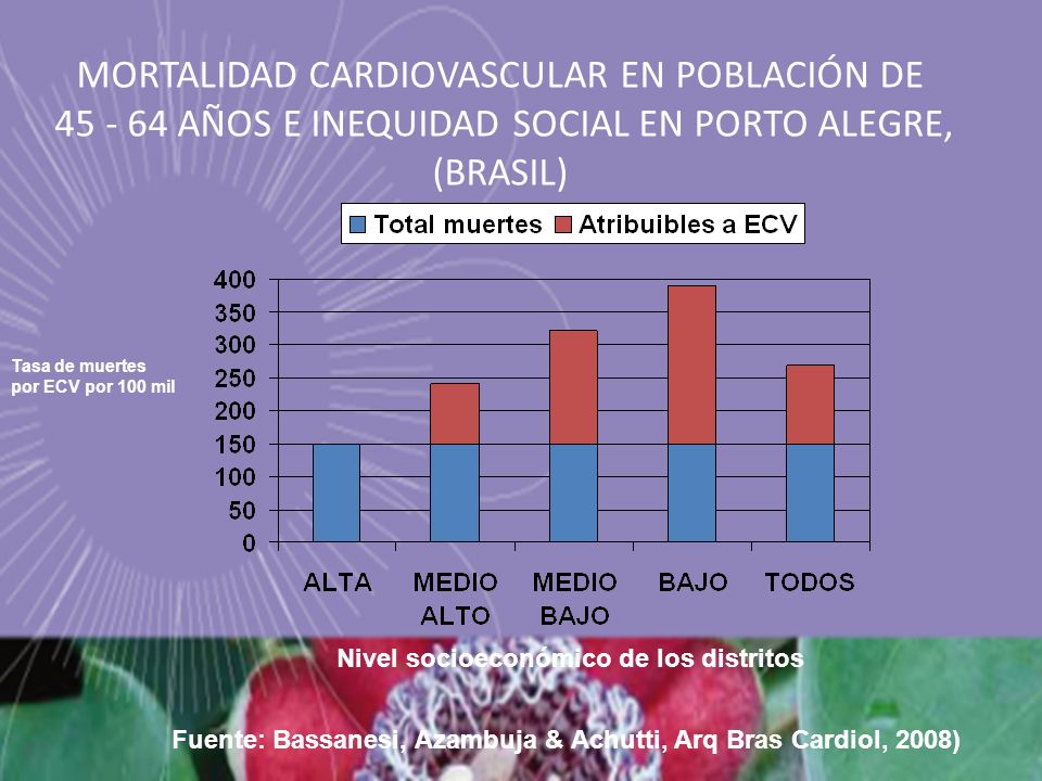 MORTALIDAD CARDIOVASCULAR EN POBLACIÓN DE AÑOS E INEQUIDAD SOCIAL EN PORTO ALEGRE, (BRASIL)