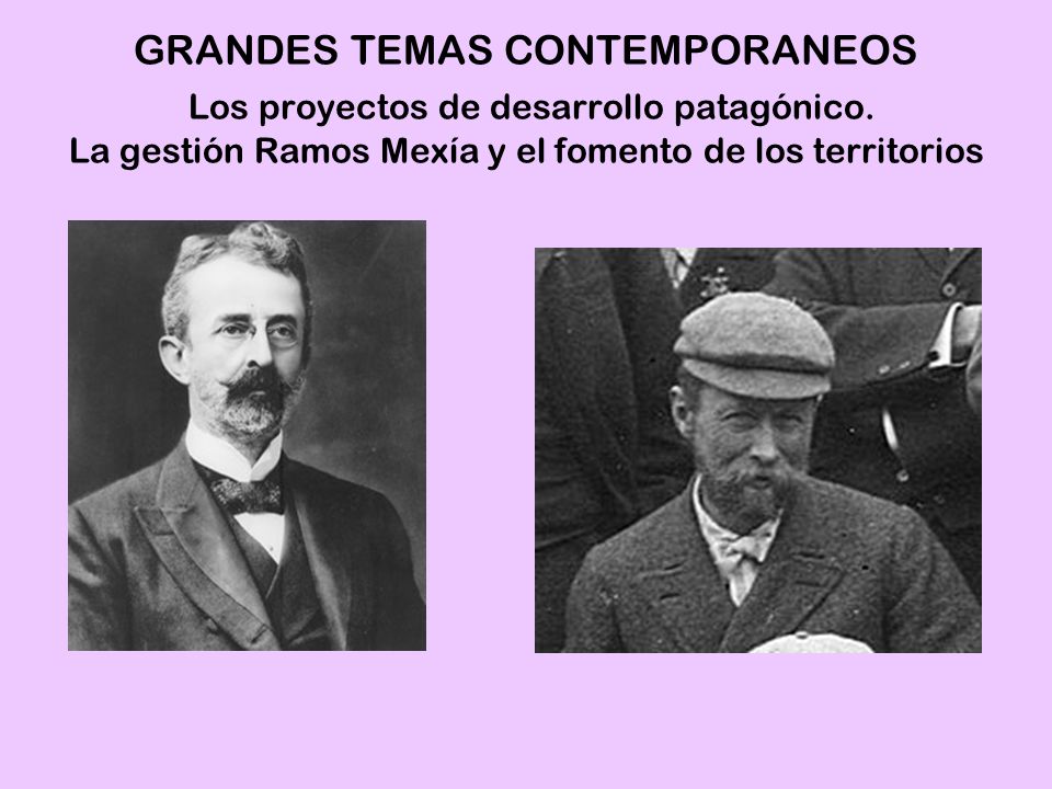 GRANDES TEMAS CONTEMPORANEOS Los proyectos de desarrollo patagónico