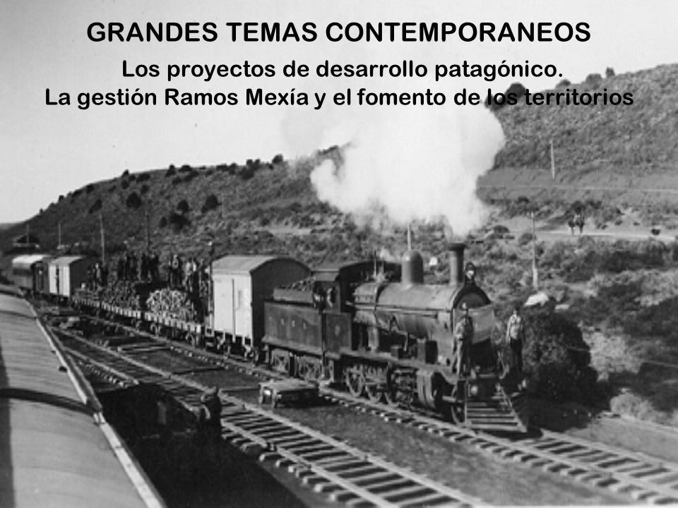 GRANDES TEMAS CONTEMPORANEOS Los proyectos de desarrollo patagónico