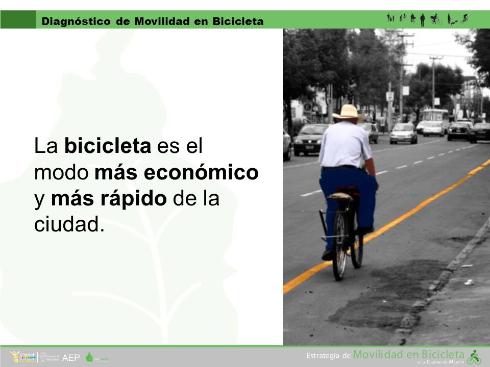 La bicicleta es el modo más económico y más rápido de la ciudad.