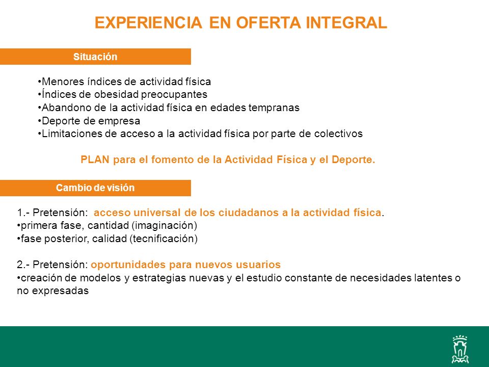 PLAN para el fomento de la Actividad Física y el Deporte.