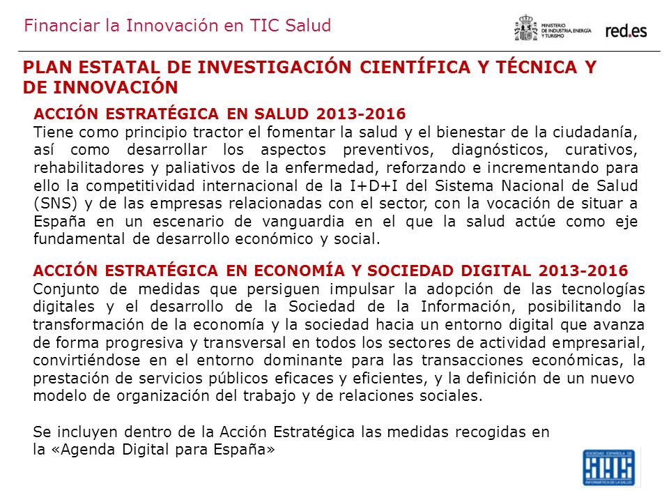 PLAN ESTATAL DE INVESTIGACIÓN CIENTÍFICA Y TÉCNICA Y DE INNOVACIÓN