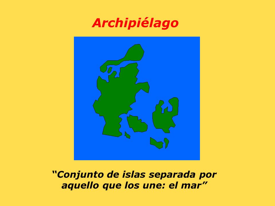 Conjunto de islas separada por aquello que los une: el mar