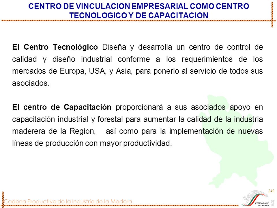 CENTRO DE VINCULACION EMPRESARIAL COMO CENTRO TECNOLOGICO Y DE CAPACITACION