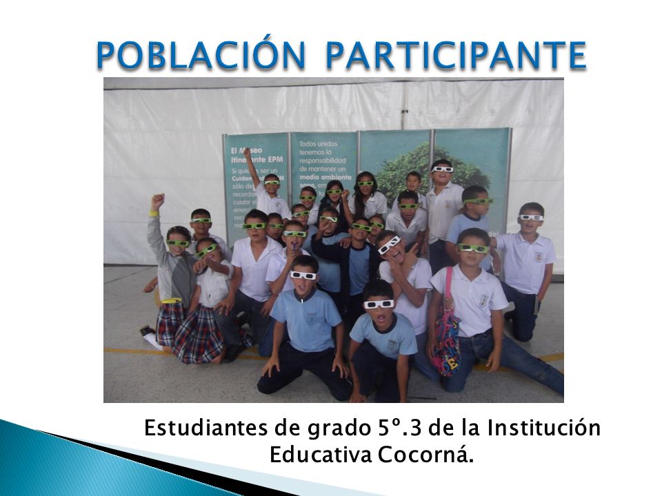 POBLACIÓN PARTICIPANTE