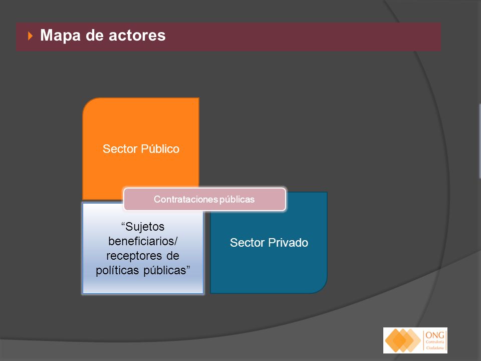 Mapa de actores Sector Público