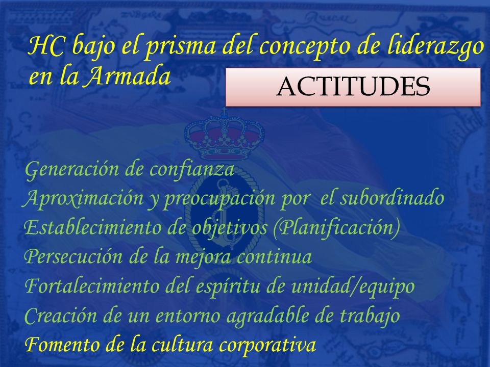 HC bajo el prisma del concepto de liderazgo en la Armada