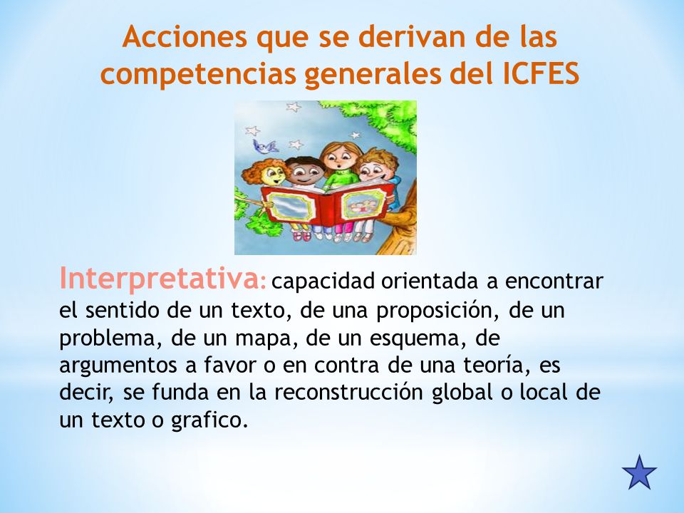 Acciones que se derivan de las competencias generales del ICFES