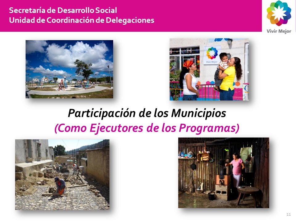 Participación de los Municipios (Como Ejecutores de los Programas)