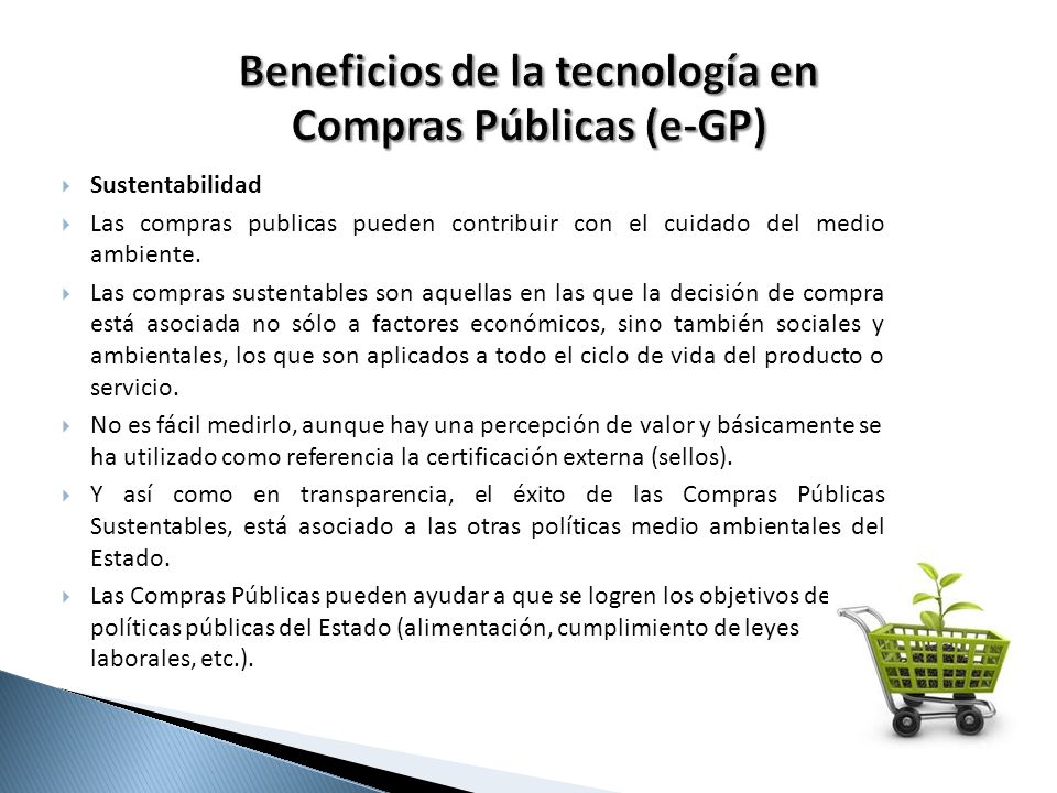 Beneficios de la tecnología en Compras Públicas (e-GP)