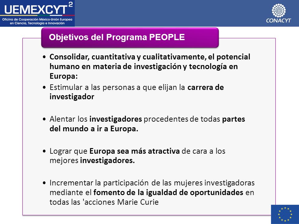 Consolidar, cuantitativa y cualitativamente, el potencial humano en materia de investigación y tecnología en Europa: