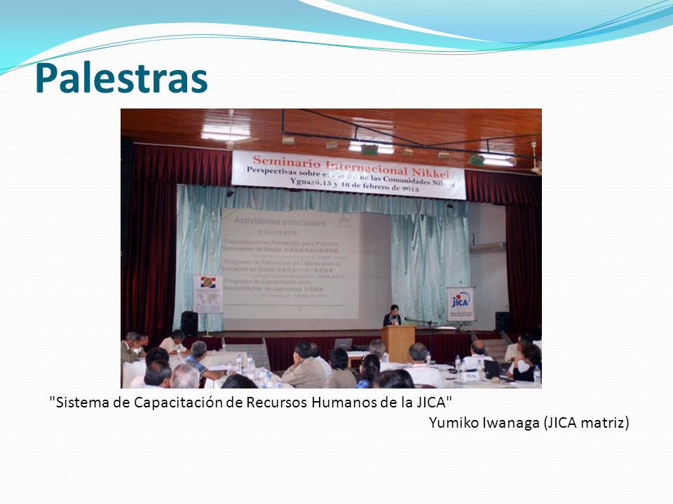 Palestras Sistema de Capacitación de Recursos Humanos de la JICA