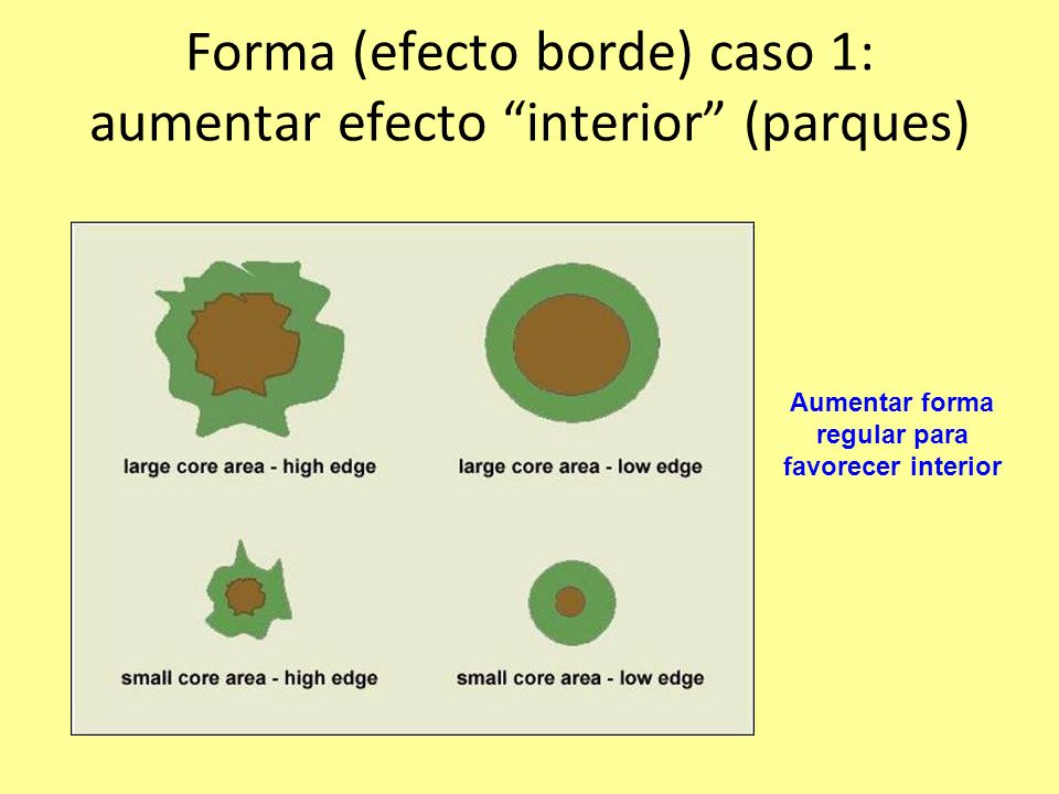 Forma (efecto borde) caso 1: aumentar efecto interior (parques)