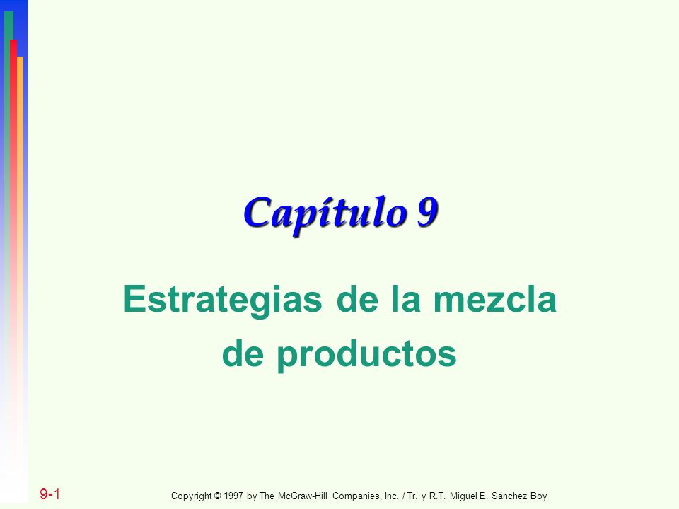 Estrategias de la mezcla de productos