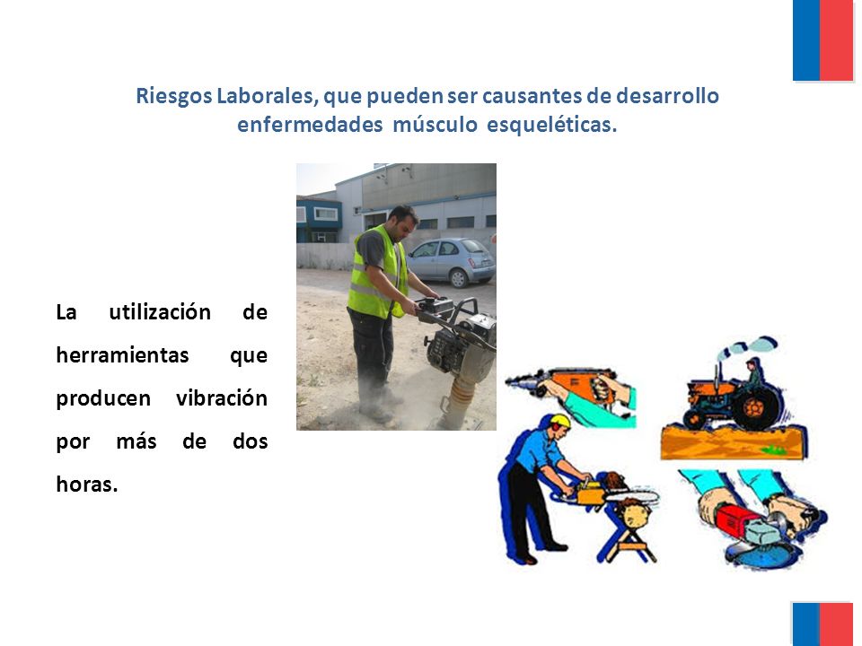 Riesgos Laborales, que pueden ser causantes de desarrollo enfermedades músculo esqueléticas.