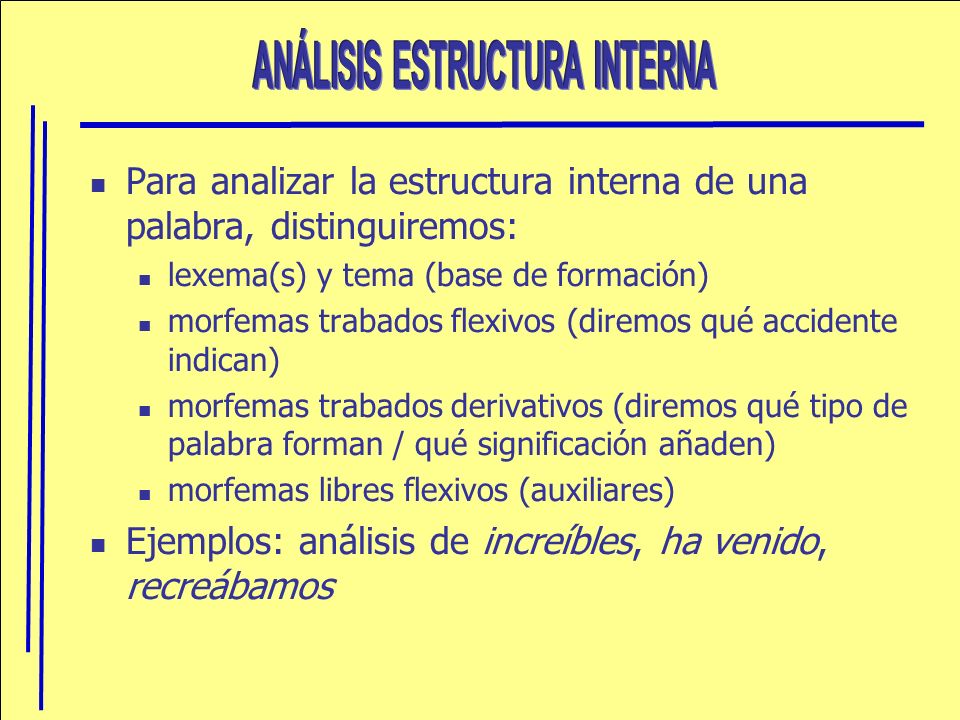 ANÁLISIS ESTRUCTURA INTERNA