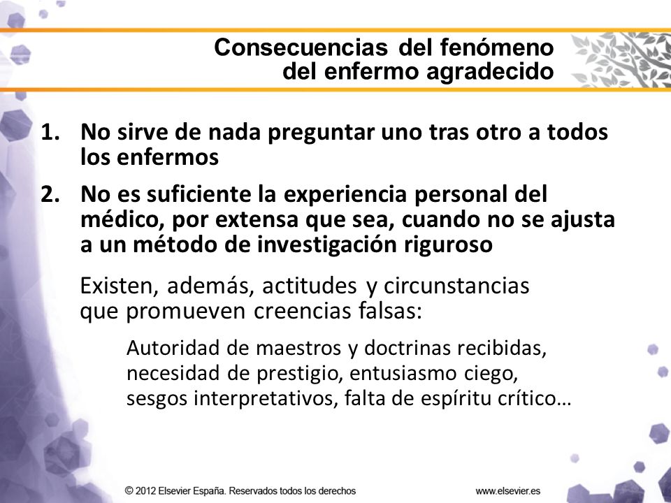 No sirve de nada preguntar uno tras otro a todos los enfermos