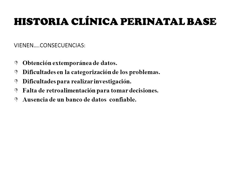 HISTORIA CLÍNICA PERINATAL BASE