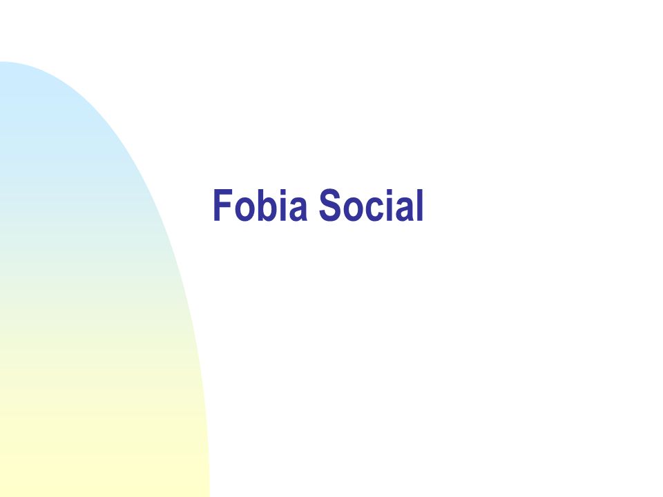 Fobia Social