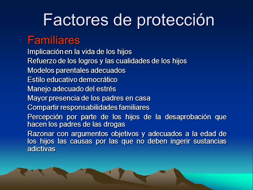 Factores de protección