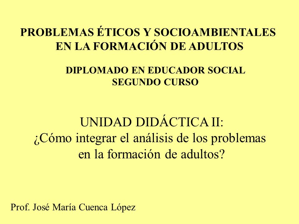 ¿Cómo integrar el análisis de los problemas