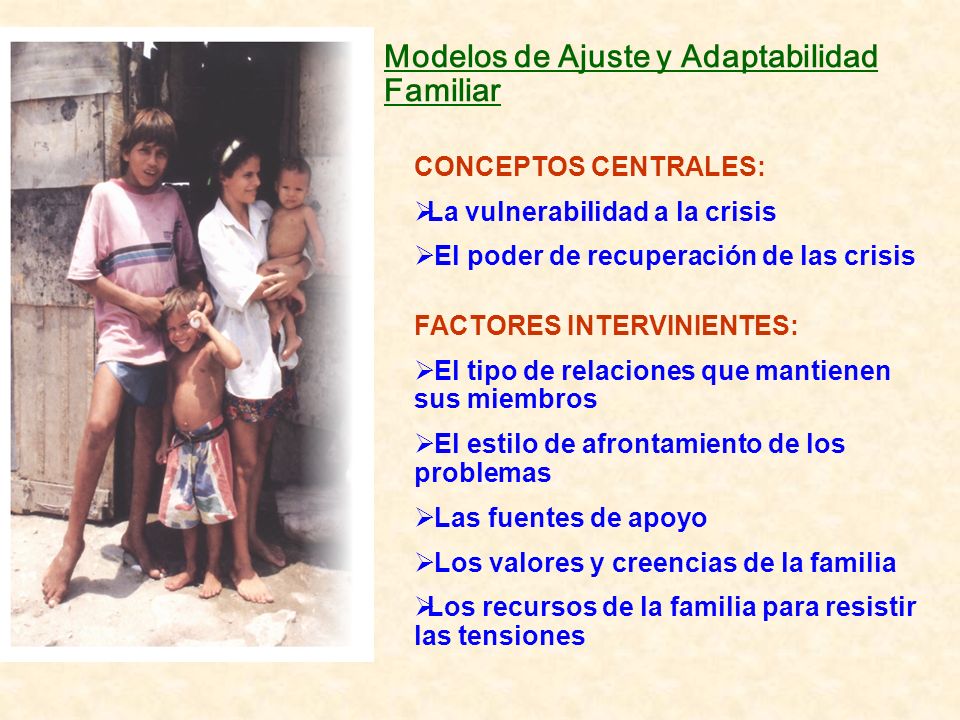 Modelos de Ajuste y Adaptabilidad Familiar