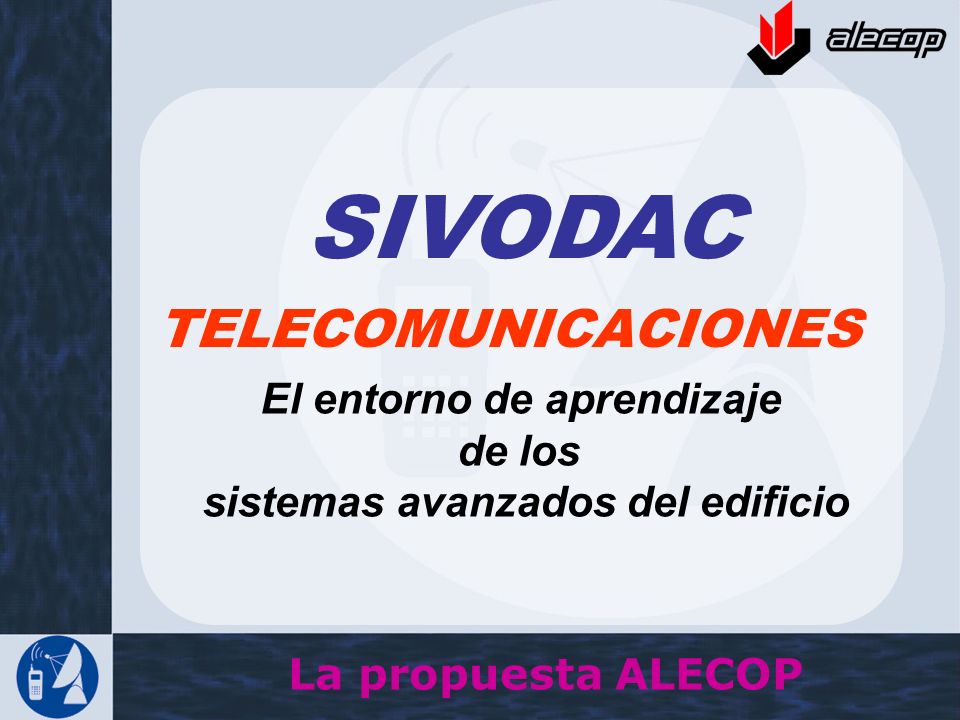 El entorno de aprendizaje de los sistemas avanzados del edificio