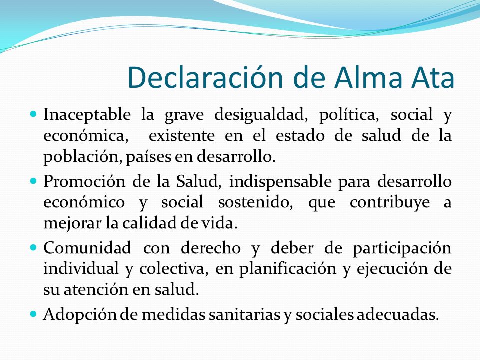 Declaración de Alma Ata