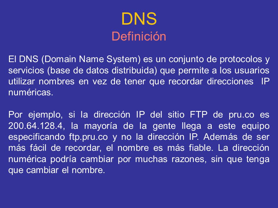 DNS Definición