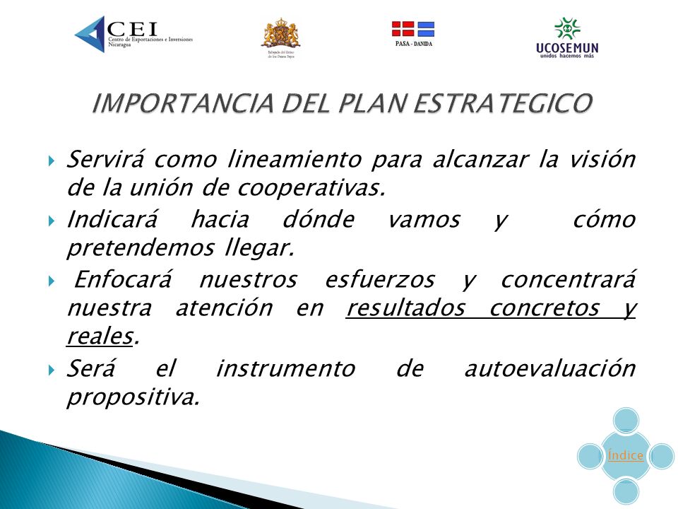 IMPORTANCIA DEL PLAN ESTRATEGICO