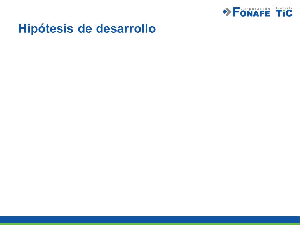 Hipótesis de desarrollo