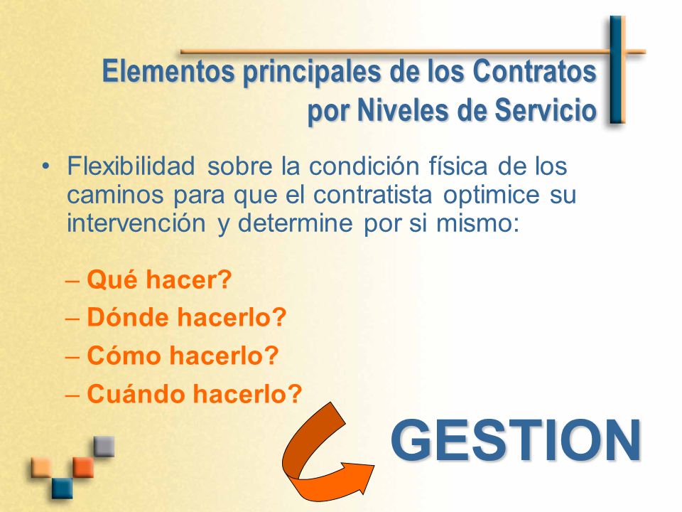 Elementos principales de los Contratos por Niveles de Servicio