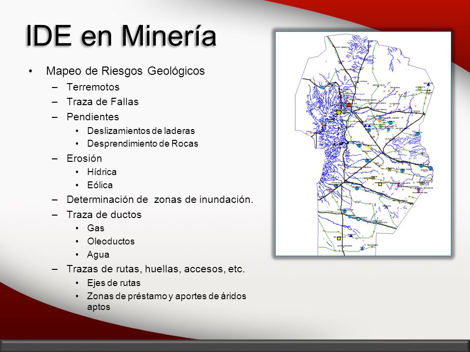 IDE en Minería Mapeo de Riesgos Geológicos Terremotos Traza de Fallas