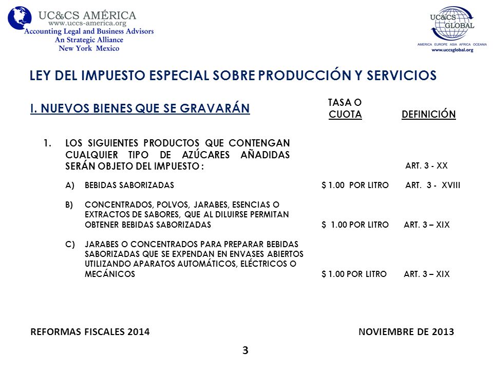 LEY DEL IMPUESTO ESPECIAL SOBRE PRODUCCIÓN Y SERVICIOS