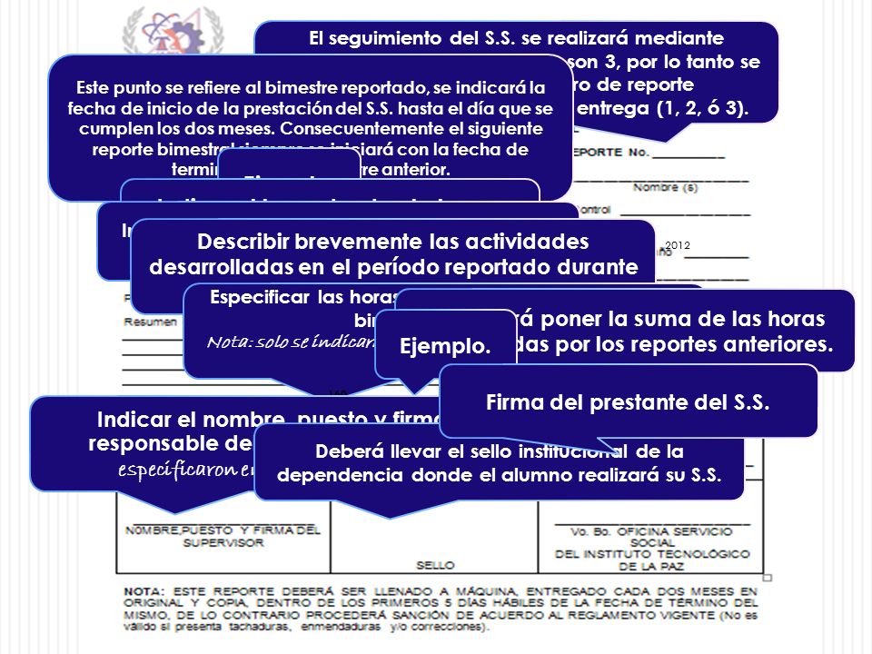 Indicar el lugar donde el alumno prestará su S.S.
