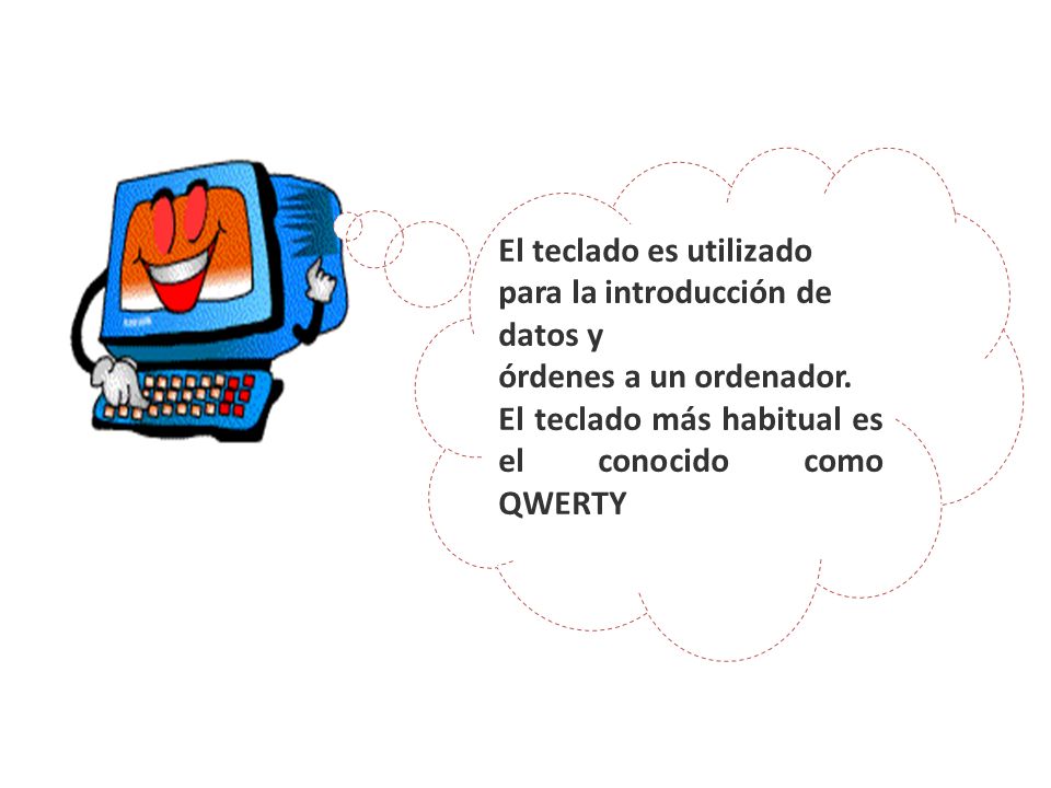 El teclado es utilizado para la introducción de datos y