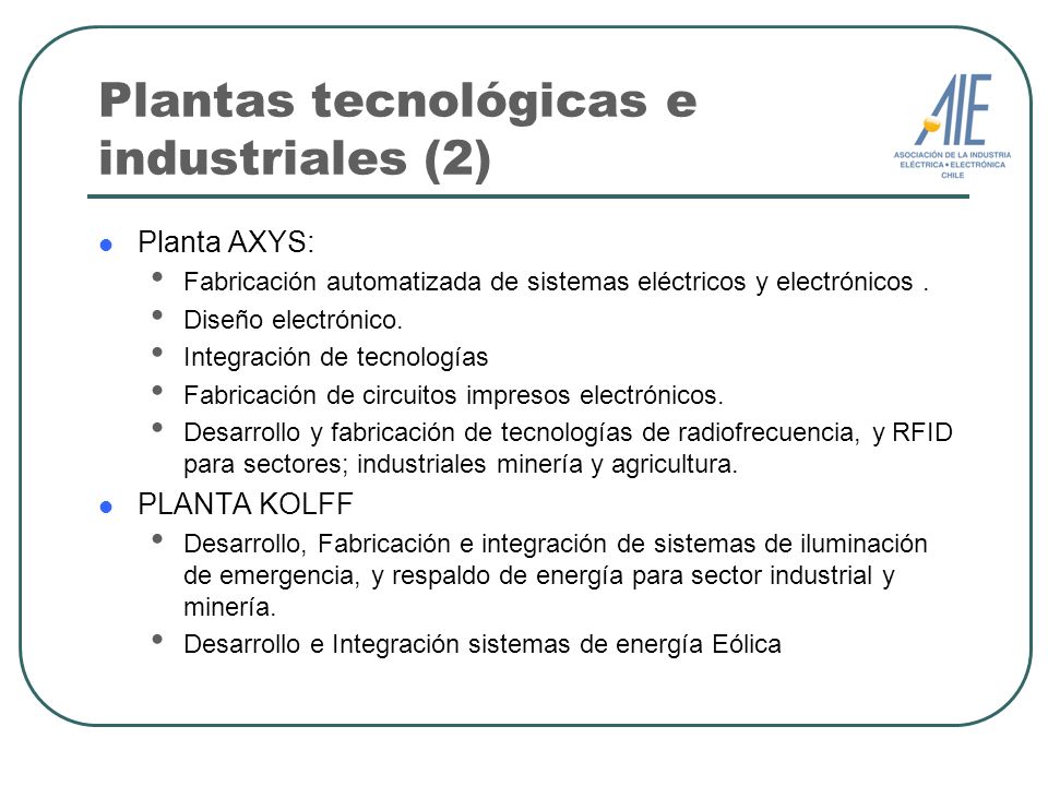 Plantas tecnológicas e industriales (2)