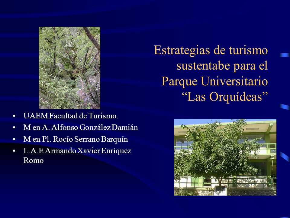 Estrategias de turismo sustentabe para el Parque Universitario Las Orquídeas