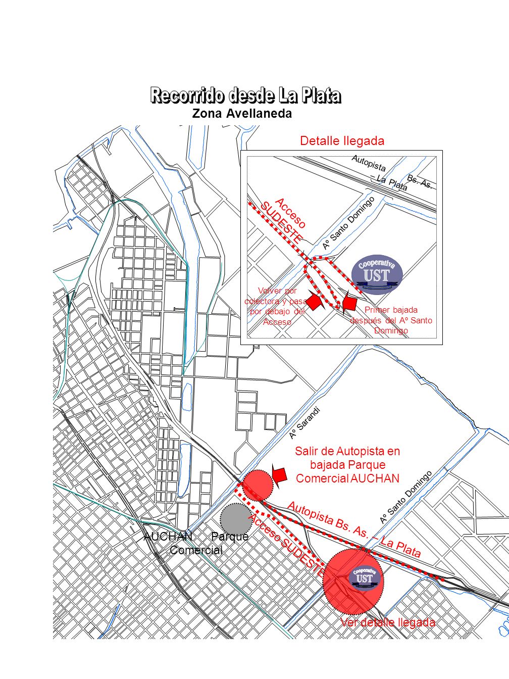 Recorrido desde La Plata